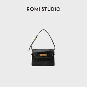 ROMI STUDIO 首饰袋 亮面纹理皮质手提单肩包RWCLP37316