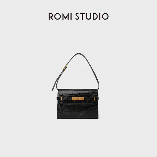 ROMI STUDIO 首饰袋 亮面纹理皮质手提单肩包RWCLP37316 商品图0