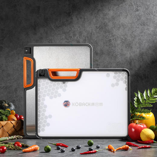 【632优选】康巴赫 美厨不锈钢双面砧板 KQS-M3828-新包装一SH1138 商品图2