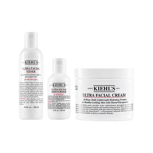 科颜氏高保湿三件套  面霜125ml+精华水250ml+洁面150ml 商品图4