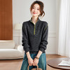 CC半拉链立领针织衫女2025冬季新款宽松显瘦毛衣内搭可外穿洋气上衣 商品缩略图1