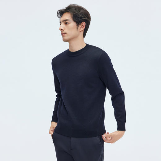 【门店同款&含绵羊毛】圣得西25年秋冬季男士套头毛衫简约针织衫 商品图2