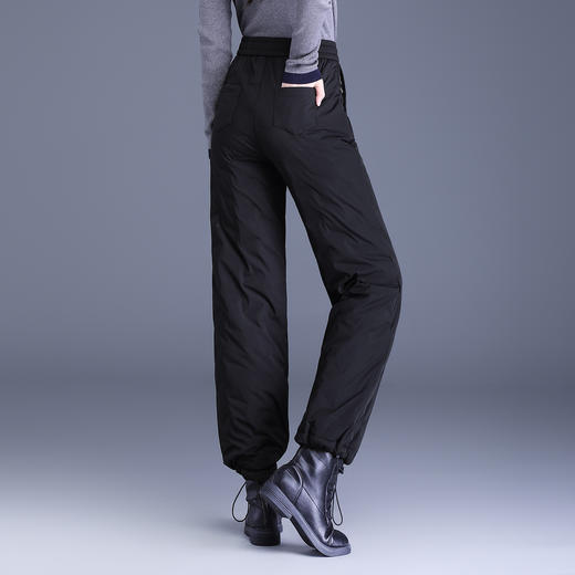 羽绒裤新款白鸭绒长款，直筒收腰长裤QYM-85139 商品图2