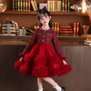 女童公主裙加绒旗袍裙，拜年服中国风礼服XWN2897 商品缩略图3