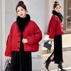 爆款超好看红色洋气外套，新中式真狐狸毛短款羽绒（配真毛领）HR-RSLD2871 商品缩略图2