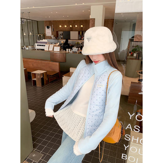 <曾小咸推荐>现货秒杀 ！微信超特价！韩系立领波点棉服外套 日常219.99 立减90 秒杀129.99！！ 商品图4