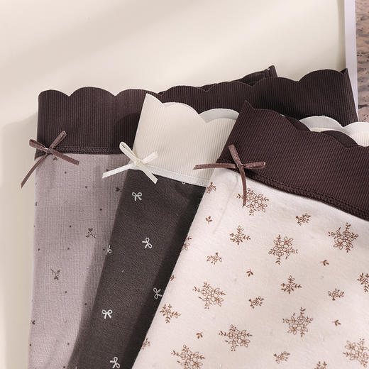 美奈川三条盒装女内裤(深咖+浅咖+粉底液)DK07357 商品图2