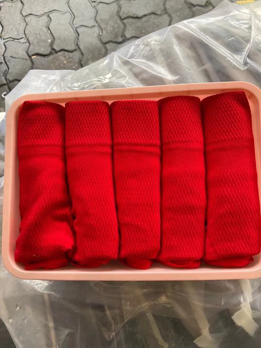 D123005一盒5条装纯棉收腹提臀大红暖宫收腹裤女士内裤 商品图2