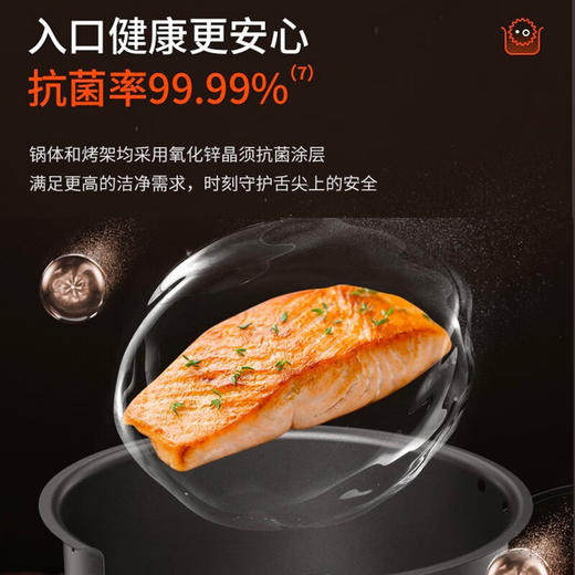 九阳 5.5L大容量可视空气炸锅 KL55-V726 商品图1