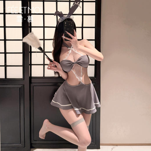 【情趣内衣】霏慕 乖乖兔宝蕾丝覆胸连衣裙ZY204 商品图5