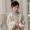 【亲肤安全材质❗️保暖舒适简约】韩系新款女童睡衣秋冬加厚儿童亲子装家居服女孩加绒碎花保暖套装。jb 商品缩略图1