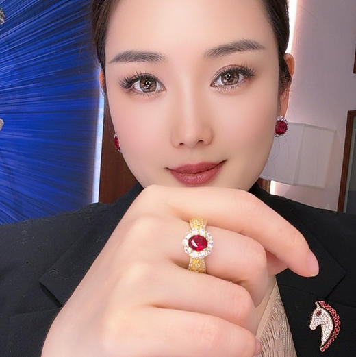 GAONAS 金匠王子 贵气奢华金色戒指11840JR 商品图1