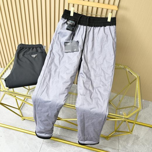 谱拉达25ss冬季男士加厚防寒松紧腰休闲百搭直筒鹅绒羽绒裤！ 商品图4