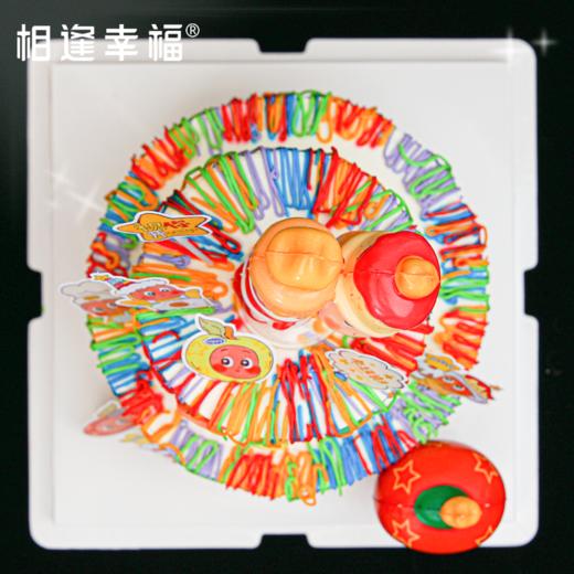 【星星人蛋糕】这个蛋糕简直是 “快乐具象化” 本糕！奶 fufu 的动物奶油基底上，彩虹色淋面像把春天的调色盘打翻在蛋糕上，晃眼的甜直接戳中童心～（可选1/2/3磅） 商品图3
