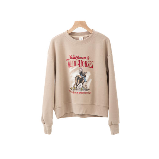 字母印花圆领卫衣 商品图2