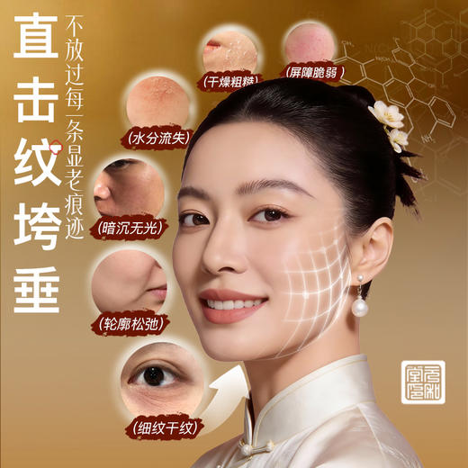 「因萃奢养焕颜面霜」50ml/瓶 | 麦角硫因玻色因透明质酸银耳多糖进口专利桂花香 | 紧致抗皱修护保湿舒缓温和无刺激敏感肌适用 | 元和好物迷罗亲研 商品图1