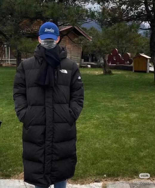 D123028新款上新过膝长款连帽秋冬情侣面包羽绒服 商品图0