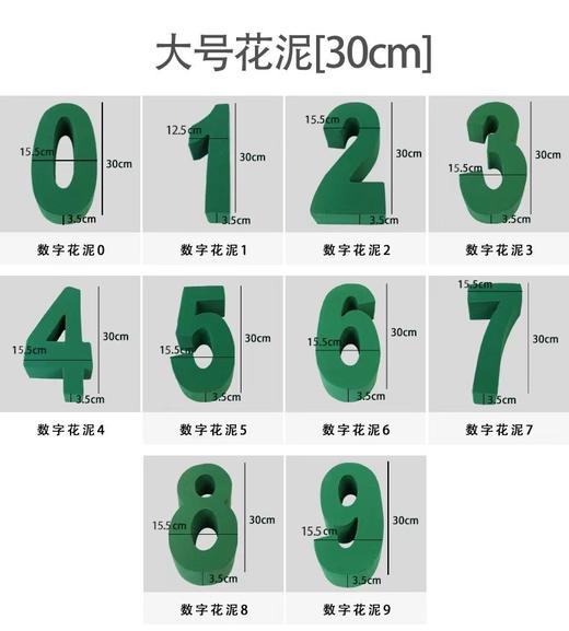 数字花泥（30厘米） 商品图11