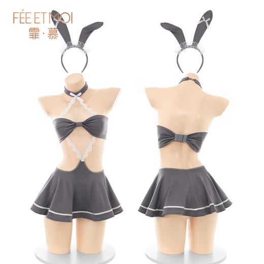 【情趣内衣】霏慕 乖乖兔宝蕾丝覆胸连衣裙ZY204 商品图8