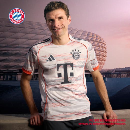 【官网同款】拜仁慕尼黑足球俱乐部丨拜仁25-26客场球衣-球迷版白色 商品图2