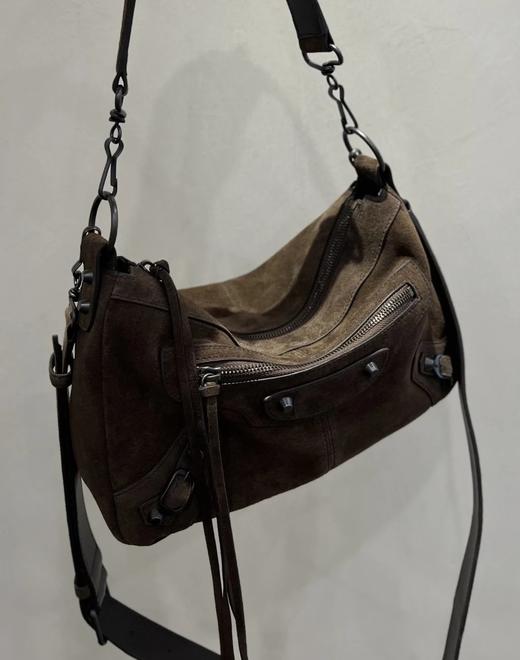 重磅渠道  city麂皮HOBO机车包  限定款！ 单肩斜挎包 商品图1