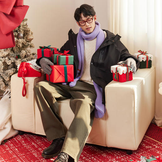 gxg.jeans男装冬季热卖连帽羽绒服黑色简约舒适保暖中长款羽绒服 J24DY34001 商品图3