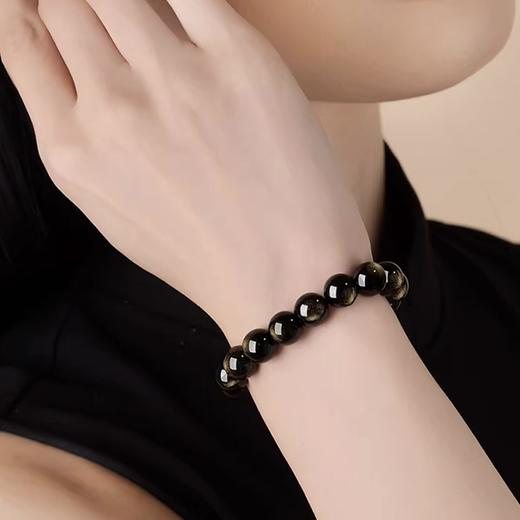 星屑玄穹·天然金曜石能量守护精品手串 商品图2