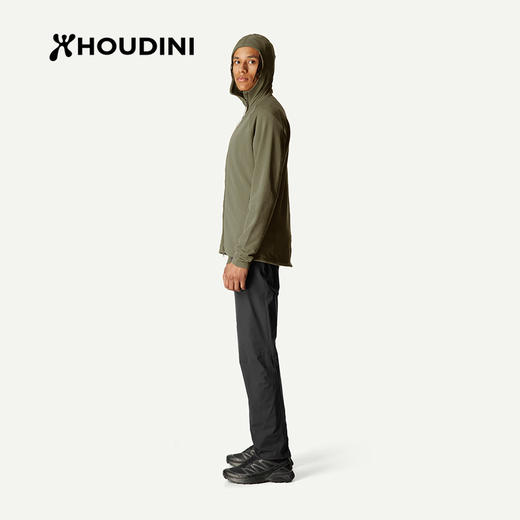 HOUDINI胡丁尼Aero Houdi航天户外男轻薄连帽抓绒衣外套 830036 商品图5