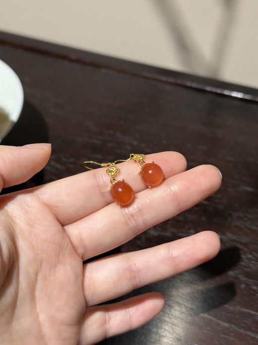 年末福利回馈保山冰红系列！#1k➕带走金镶精品宝石级别南红吊坠～这价格太香了！保山冰红！南红届的珠宝💎宝石级别，无与伦比的美感与艳丽！胶质感、荧光感、玉质感都非常顶的上等品相！ 商品图12