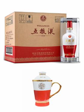 （整箱）五粮液·1618系列 52度 500mL*6瓶+五粮文创·1618马克杯*1个