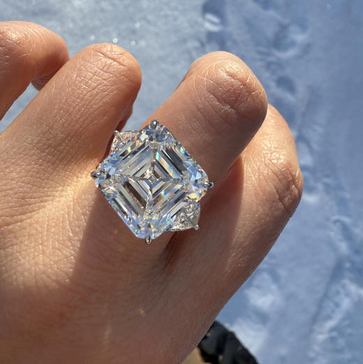 GAONAS 戒指 霜雪闪耀臻奢白色冰糖戒指11795RW 商品图4