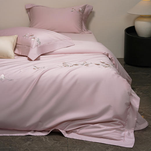 鎏金澳棉四件套 合欢（芭蕾粉） 商品图3