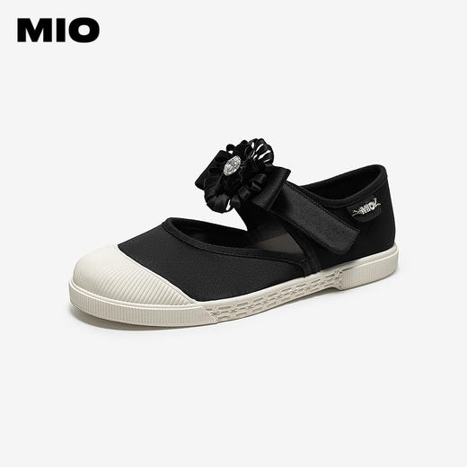 MIO米奥玛丽珍鞋2026春季新款圆头平底花朵饰扣休闲板鞋单鞋女鞋M261461217 商品图0