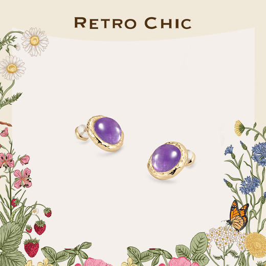 Garden of Eden 伊甸园系列 | 弗洛拉紫水晶耳环 商品图0