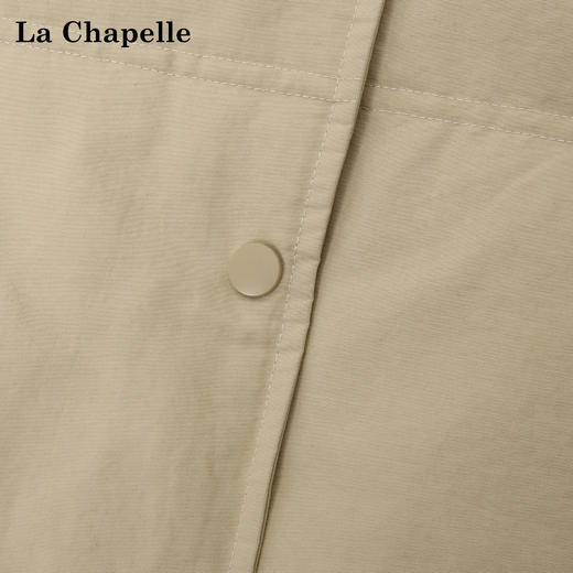天猫同步【重磅！官网2k+】拉夏贝尔/La Chapelle新国标90%白鸭绒~轻盈保暖连帽长款羽绒服外套 商品图4