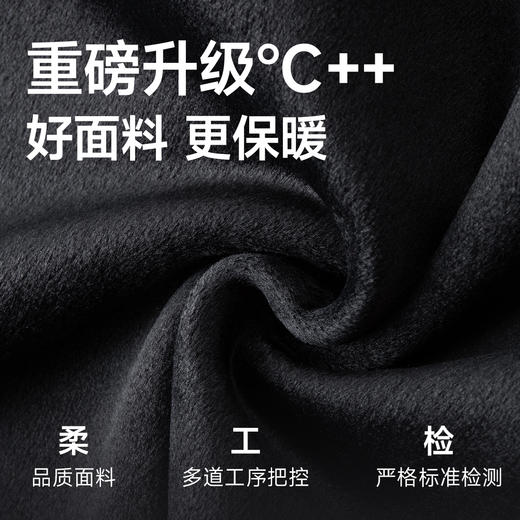 【DDA】大依优型大码男装长袖加绒polo衫男士加肥加大码宽松休闲翻领上衣 商品图3