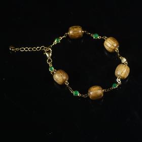 BC.PF12.29-7   白棋八分沉(手链) ，4.63g