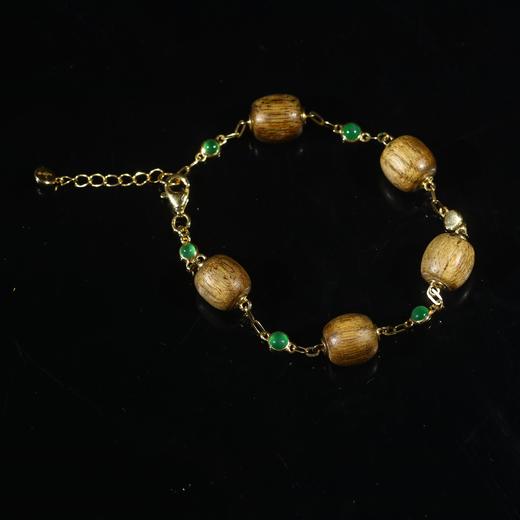 BC.PF12.29-7   白棋八分沉(手链) ，4.63g 商品图0