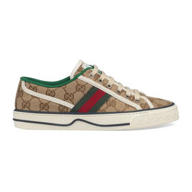 【一】GUCCI 古驰 女士 Tennis 1977系列 系带休闲运动鞋 混色 606110 HVK20 9766