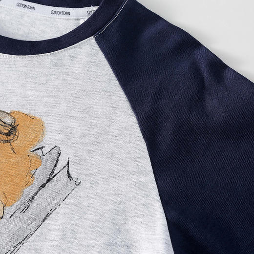 【纯棉防螨不起球】棉花堂25年春秋款纯棉透气动物长袖童装T恤——FA52116YX 商品图10