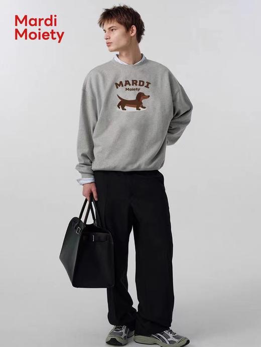 D123009数码腊肠小狗纯棉休闲圆领卫衣男女同款 商品图4