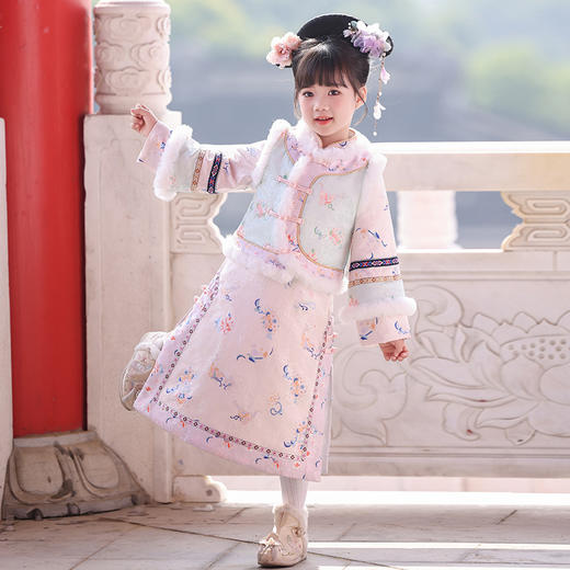 女童汉服冬款，加厚套装拜年服XWN2807 商品图1