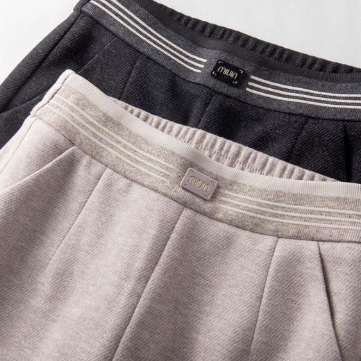 「自」全新升级【铂金会员146/天猫199/差价53】(05435)洛诗琳加绒羊毛呢九分裤2025冬季新款高腰显瘦小个子烟管裤 商品图3