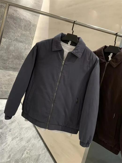 秋冬新款男装潮流时尚百搭翻领拉链夹克棉服宽松长袖棉衣外套 商品图6