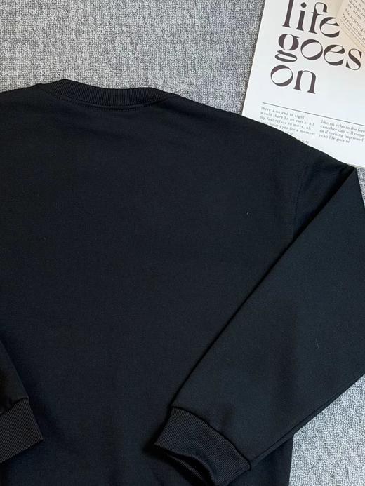 D123019精典刺绣logo圆领加绒套头卫衣男女同款 商品图7
