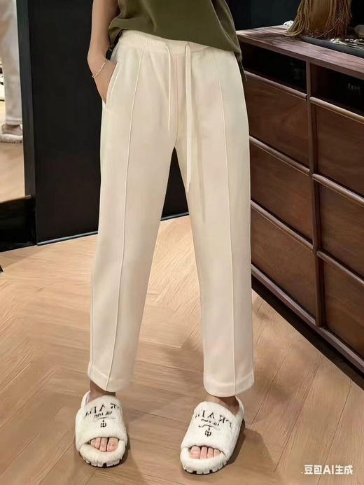 新款（山羊绒）混纺锥形小脚裤 商品图0