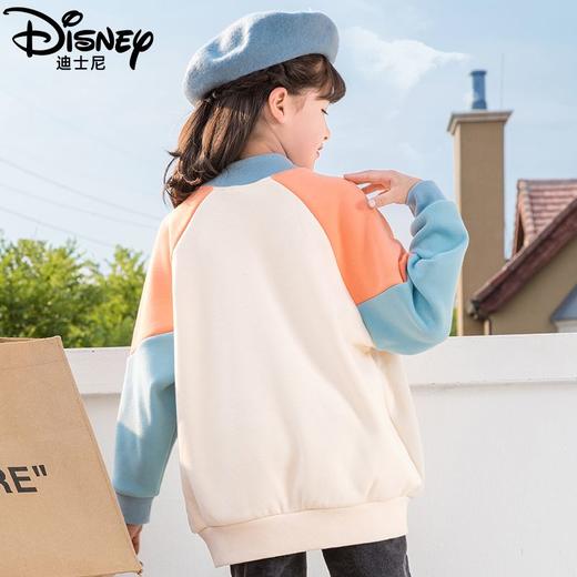 迪士尼女童加绒卫衣冬季2024新款外穿洋气儿童冬装女孩打底衫加厚 商品图4
