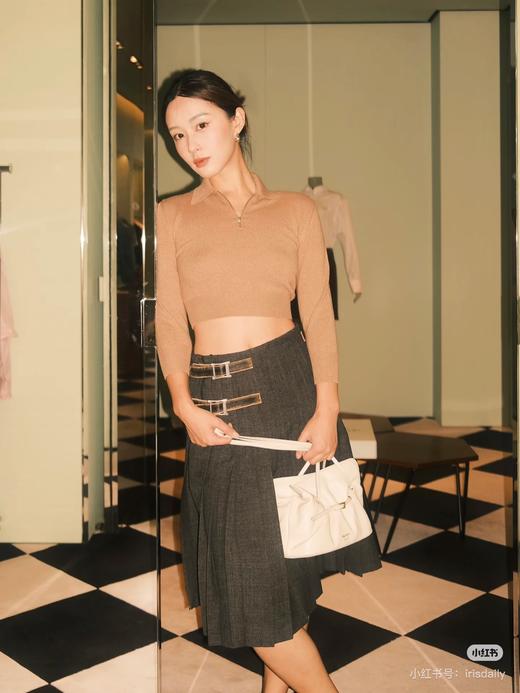 普拉达 25年最新款 中长款百褶裙(KX*MM) 商品图8