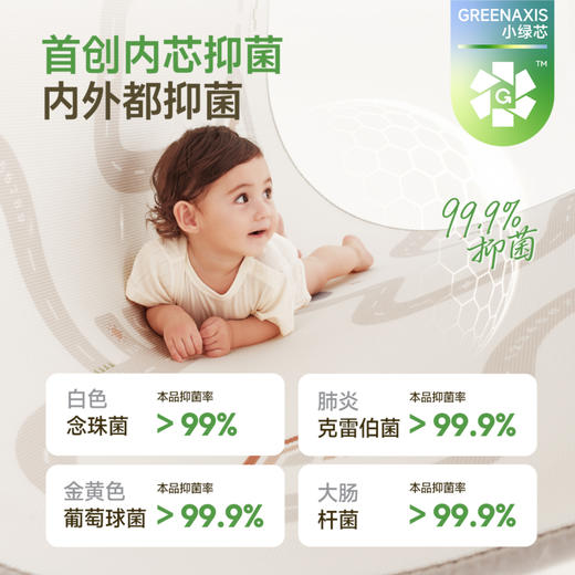 【BG】BABYGO婴幼儿爬行垫XPE整体垫小绿芯整张爬行垫宝宝学爬垫子加厚家用垫子 商品图2