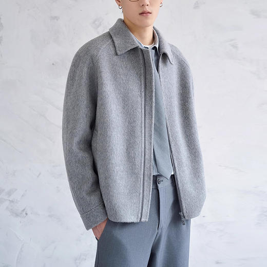 裁缝学苑MH06男士翻领双面呢纸样短款夹克外套打版裁剪样板图 商品图4